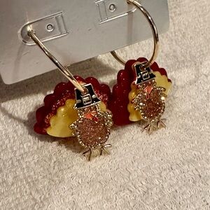 Target Brand New Thanksgiving Holiday Turkey Earrings Jewelry